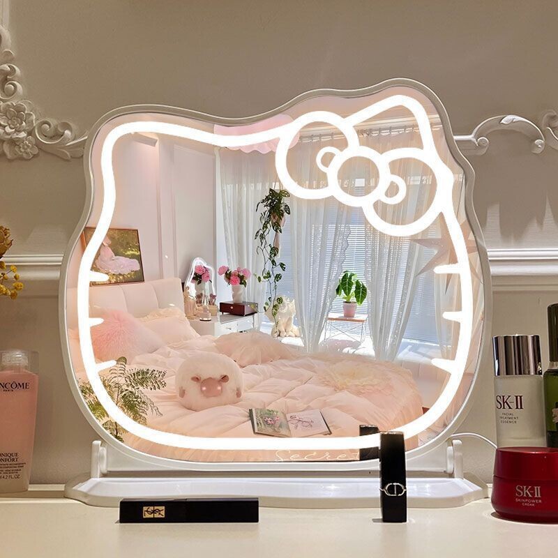 Kitty Cat Mirror Makeup Mirror Led Lighted Desktop Large Vanity Mirror Cute Princess Style Kitty Cat Beauty Mirror Kitty Cat Mirror Makeup Mirror Led Lighted Desktop Large Vanity Mirror Cute Princess Style Kitty Cat Beauty Mirror