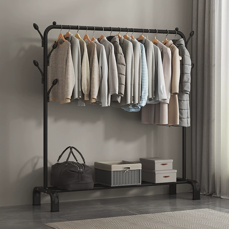 Простая напольная складная сушилка для белья для балкона, бытовая вешалка для одежды в спальне, складная вешалка для одежды.