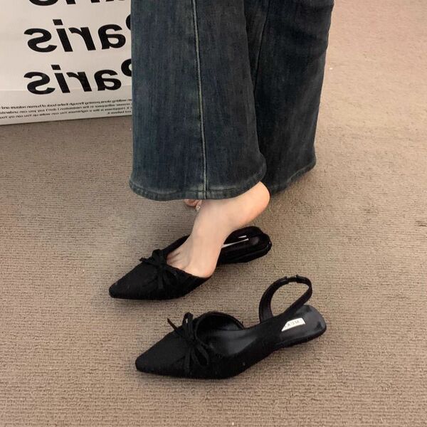 Universal fashionable summer sandals wedge heel low-cut pointed-toe…