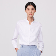 新款新中式衬衫女款小立领设计感气质衬衫通勤职业工装长袖衬衣