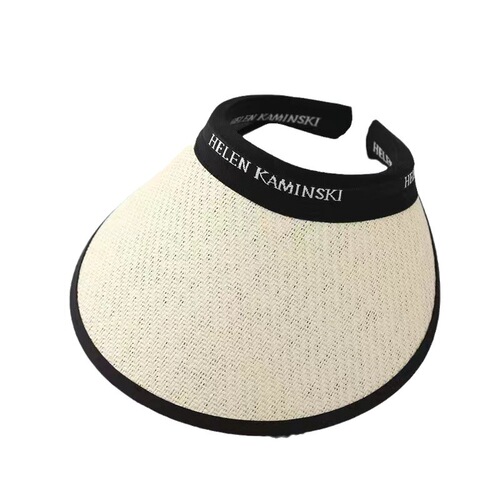  new summer vinyl sunscreen hat for women's anti-ultraviolet face sunshade hat with large eaves and hollow top hat straw hat