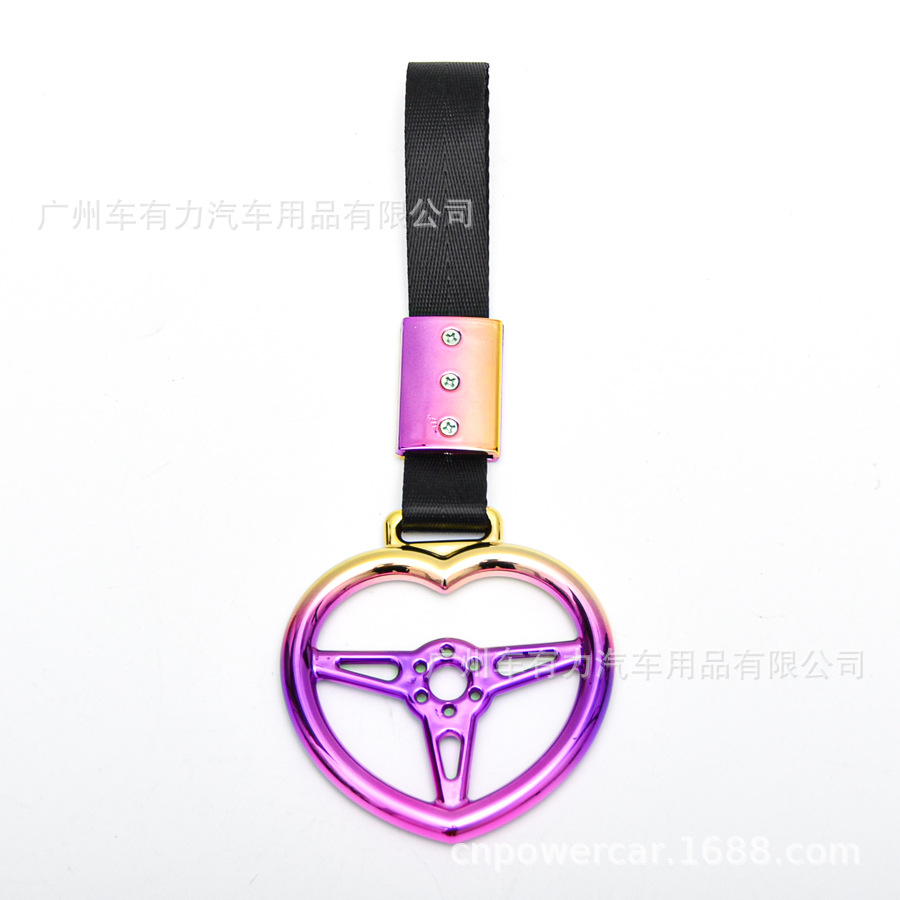 Anillo de Tirón Colorido JDM para Auto, Anillo de Advertencia con Corazón JDM Colorido, Anillo de Tirón con Diseño de Hello Kitty/Corazón image 13