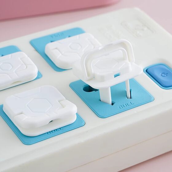 Socket Protective Cover Children's Anti-electric Shock Plug Pin Jack Protective Cover Baby Baby Switch Plug Board Blocking Hole Safety Plug