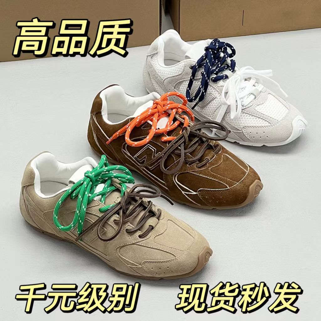 Miu2025 German Training Shoes for Women 530 Co-Branded Retro Versatile Flats Genuine Leather Sneakers Ins Trendy Casual Sports Shoes for Men