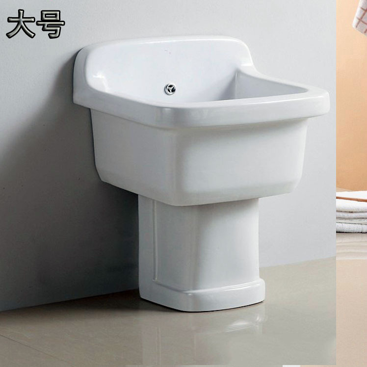 Ceramic mop bucket with feet large square high-leg mop basin mop bucket 3002 Ceramic mop bucket with feet large square high-leg mop basin mop bucket 3002