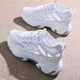 2025 New Summer Thin Mesh Torre Shoes Women's Increased sneaker All-match Casual Thick-soled White Mesh Shoes Women