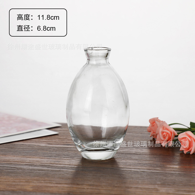 クロスボーダー卸売小さな花瓶装飾品、インスタイルホームデスクトップリビングルームフラワーアレンジメント、高級ガラス花瓶|undefined