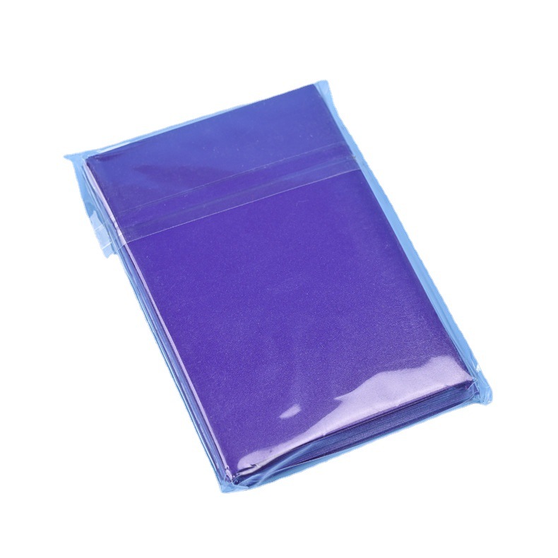 Venta al por mayor láser esmerilado estrellado 20 película de tarjeta de dos capas de seda tarjeta pequeña de doble capa cubierta de la tarjeta de película cubierta protectora de color transparente