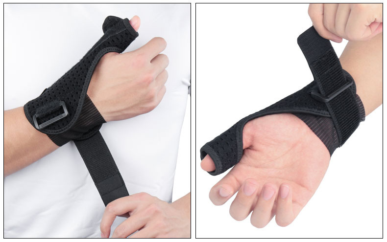 Fixateur torsadé, gaine tendineuse masculine avec attelle de fixation du pouce, protège-poignet pour exercice de rééducation des fractures_voghion.com