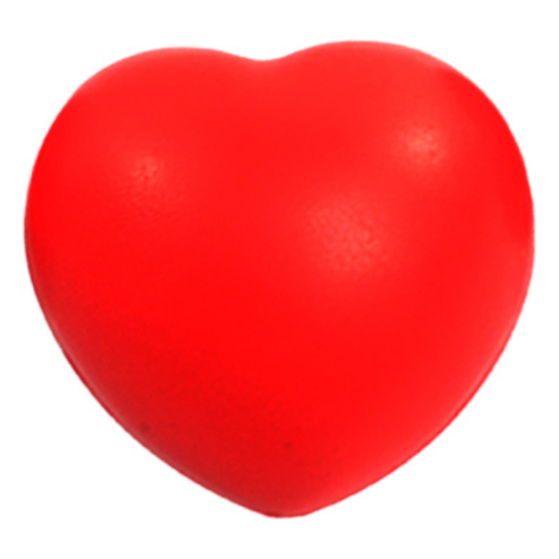 FUENTE fabricante 7cm esponja de espuma PU Bola de agarre de amor Estación de sangre Bola de rehabilitación médica pellizco en forma de corazón descompresión