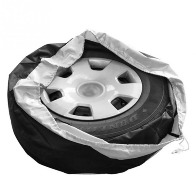 Cross-Border 210D Oxford Cloth Car Spare Tire Cover Spare Tire Cover Tire Protective Cover Tire Cover Waterproof Storage Bag