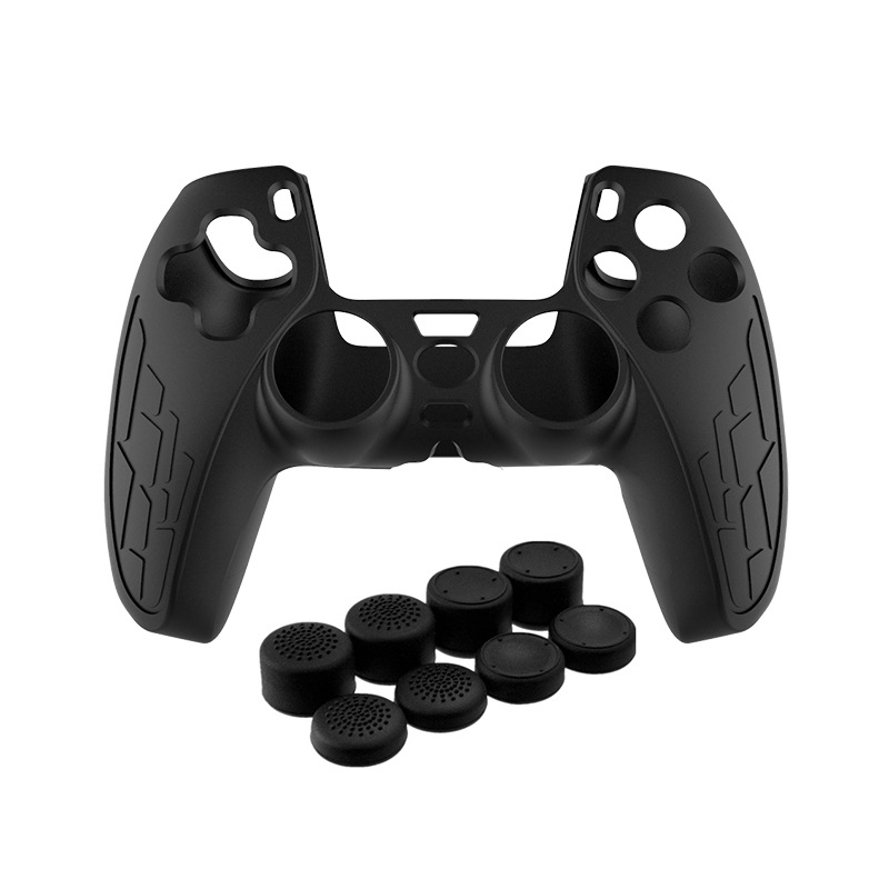 TOYILUYA/Yilu ya PS5 cubierta de la manija ps5 engrosada cubierta de goma suave cubierta protectora cubierta de textura antideslizante con tapa