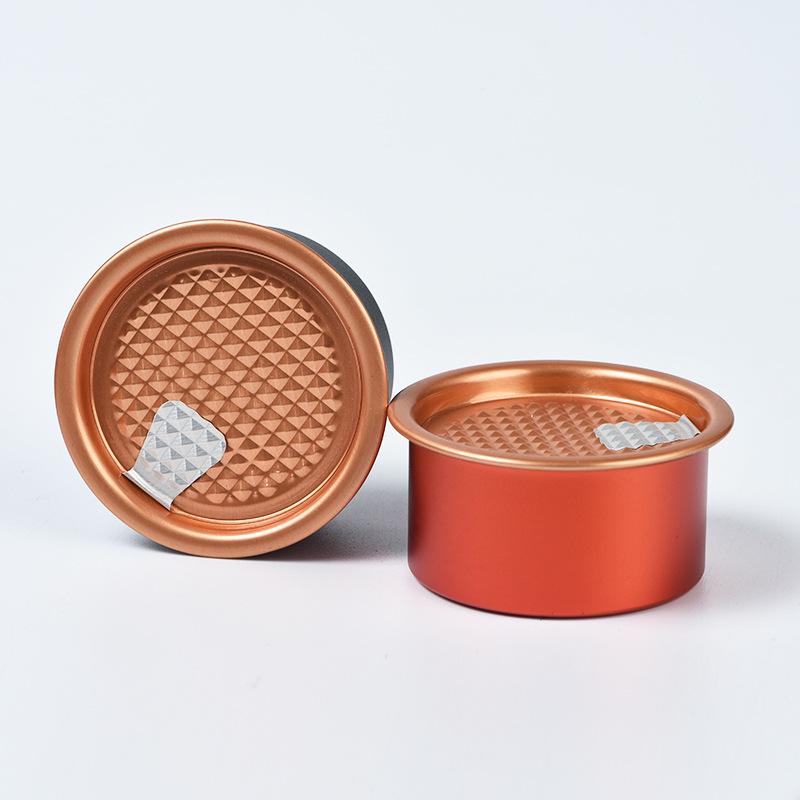 Fabricante de suministro de alumina de té de lata pequeña fácil de desgarrar barril de té portátil una bolsa de latas de sellado de glándula image 3