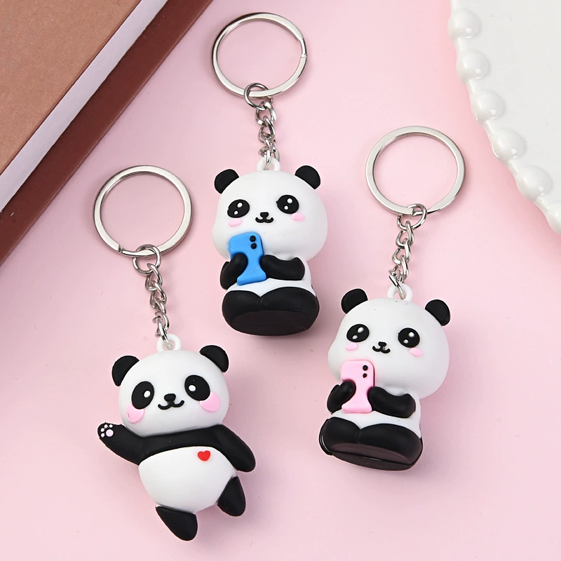 Cute Cartoon Panda Keychain Pendant, Birthday Gift, Random Color, 18 g
