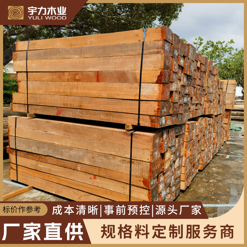 Authentic Burmese Teak from Wacheng, Large Timbers, Anti-Corrosion, High-End Home Decoration, Ancient Architecture Columns, Wacheng Teak Specifications