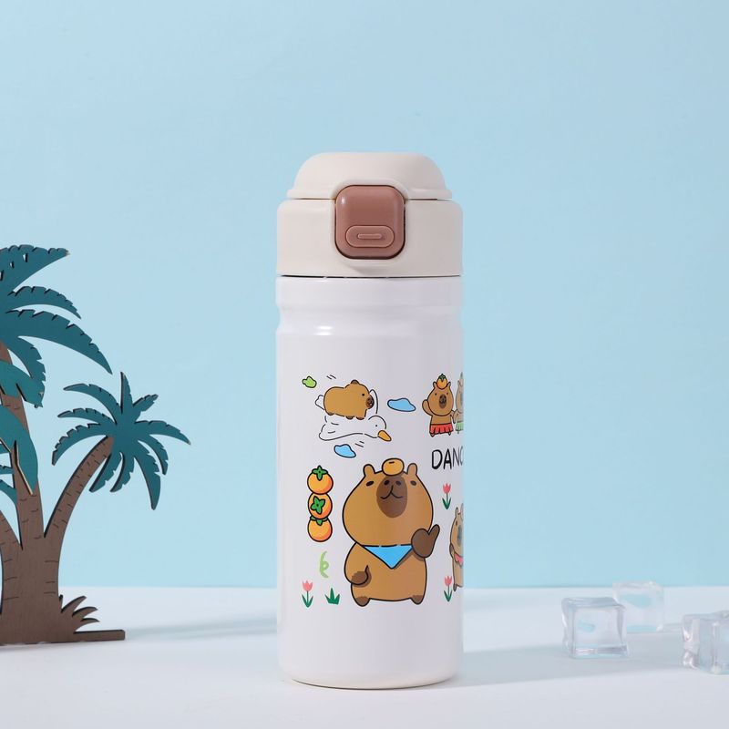 高颜値304ステンレス保温カップ携帯かわいいアニメジャンプカップ家庭用ストレートダブル保温カップ|undefined