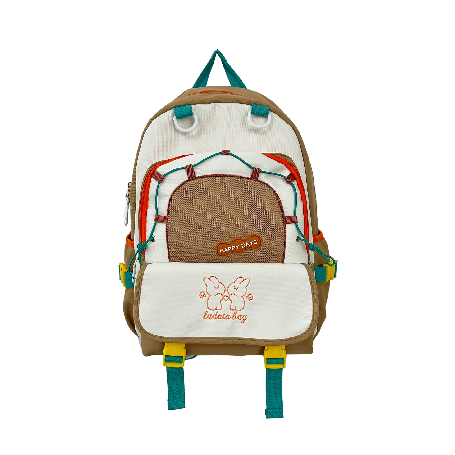 Nueva mochila casual para estudiantes de todo fósforo, gran capacidad, color en contraste, mochila escolar para estudiantes de secundaria y secundaria, mochila de viaje ligera