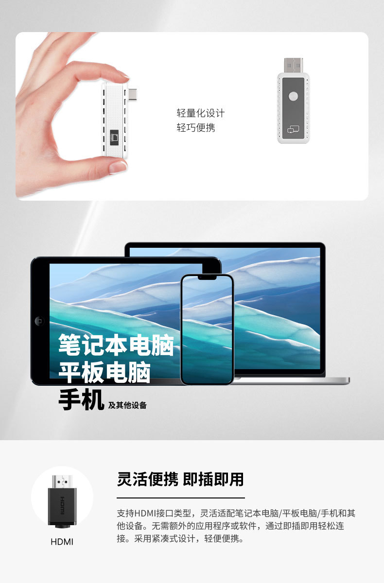 USB-C Wireless HDMI Transmitter-Receiver, 50 Meter