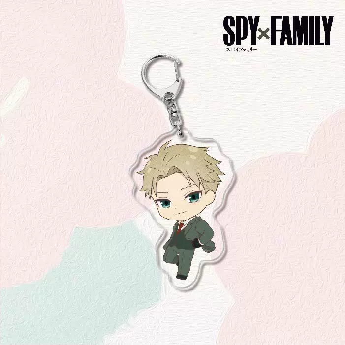 Акриловый брелок для ключей (SPY×FAMILY) — двусторонняя миниатюрная подвеска, полупрозрачная двусторонняя печать