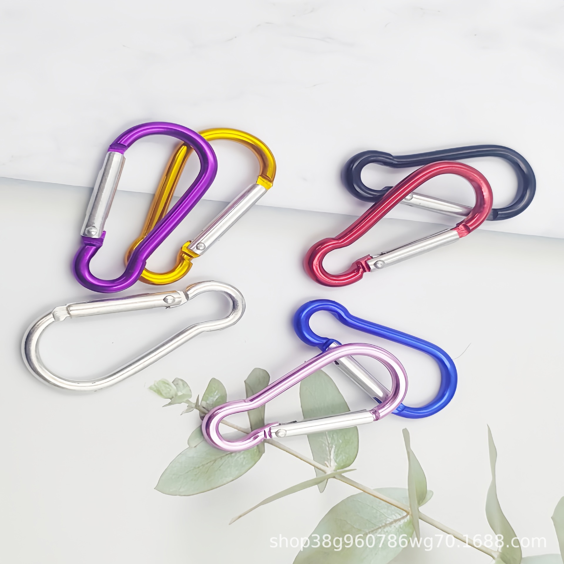 gourd shape mountaineering key chain decorative accessories aluminum buckle factory in stock wholesale support formulation