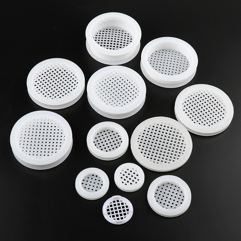 Furniture Plastic Breathable Hole Cover Kitchen Cabinet Shoe Cabinet Breathable Net Moisture-proof Ventilation Hole Double-layer White Wardrobe Vent