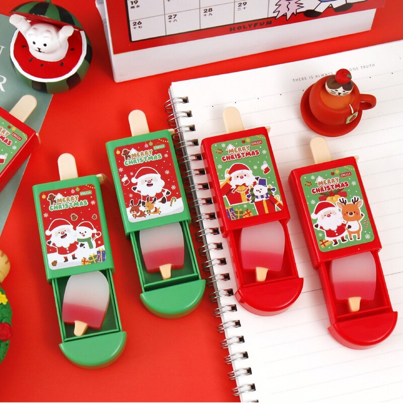 Surpass 6324 Merry Christmas Magic Box Eraser Clean Less Scrap Creative Stationery for Primary School Students Surpass 6324 Merry Christmas Magic Box Eraser Clean Less Scrap Creative Stationery for Primary School Students