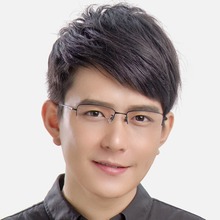 百世芬新款纯钛眼镜框商务男款眼镜架超轻半框光学配镜镜框8961
