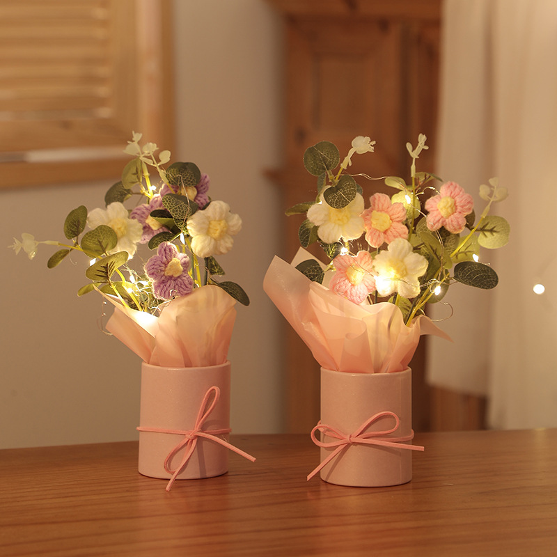 Sweet Pastoral Flower Yarn Indoor Party Date Artificial Plant display picture 2