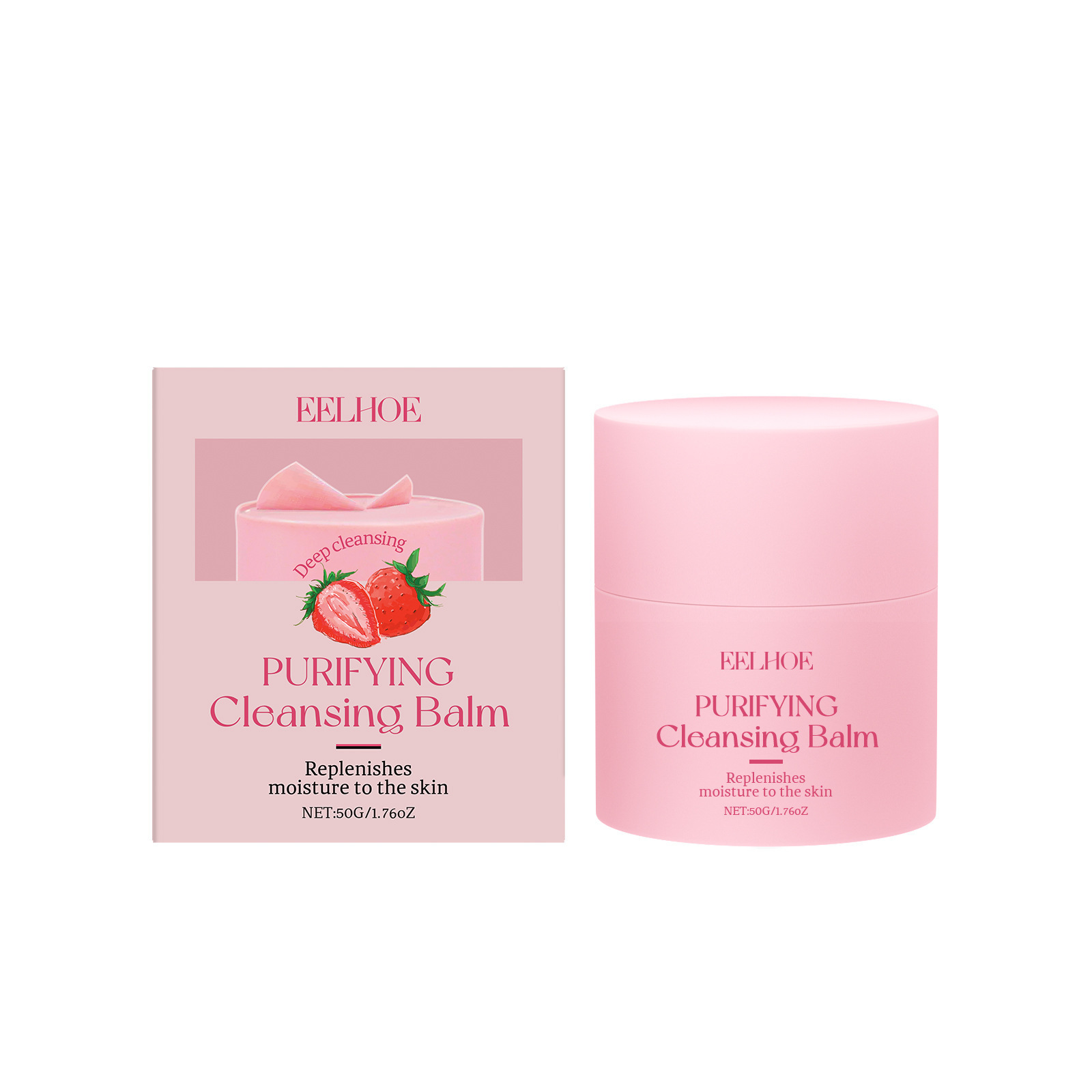EELHOE Strawberry Cleansing Cream es un limpiador suave y limpiador para hidratar y limpiar la piel.