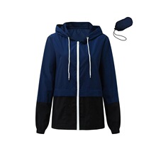 C 92065 Waterproof Hooded Windbreaker with Pockets ƴ�ӷ���