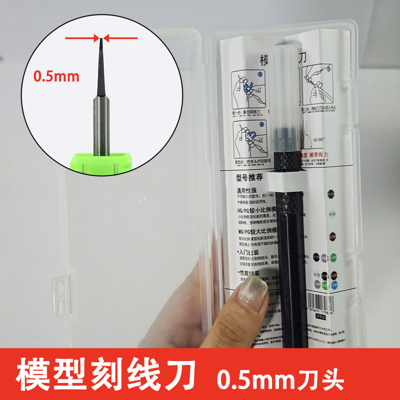 Маркировочное лезвие из вольфрамовой стали толщиной 0,5 мм + 1 ручка