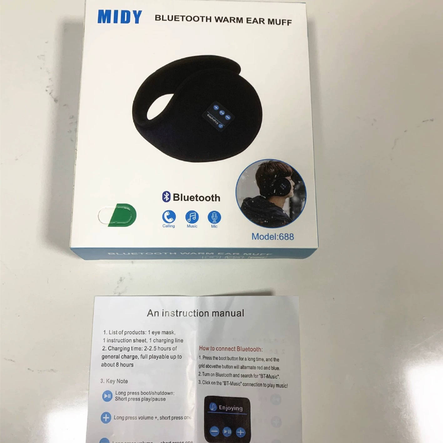 Теплоудерживающие умные наушники, Bluetooth
