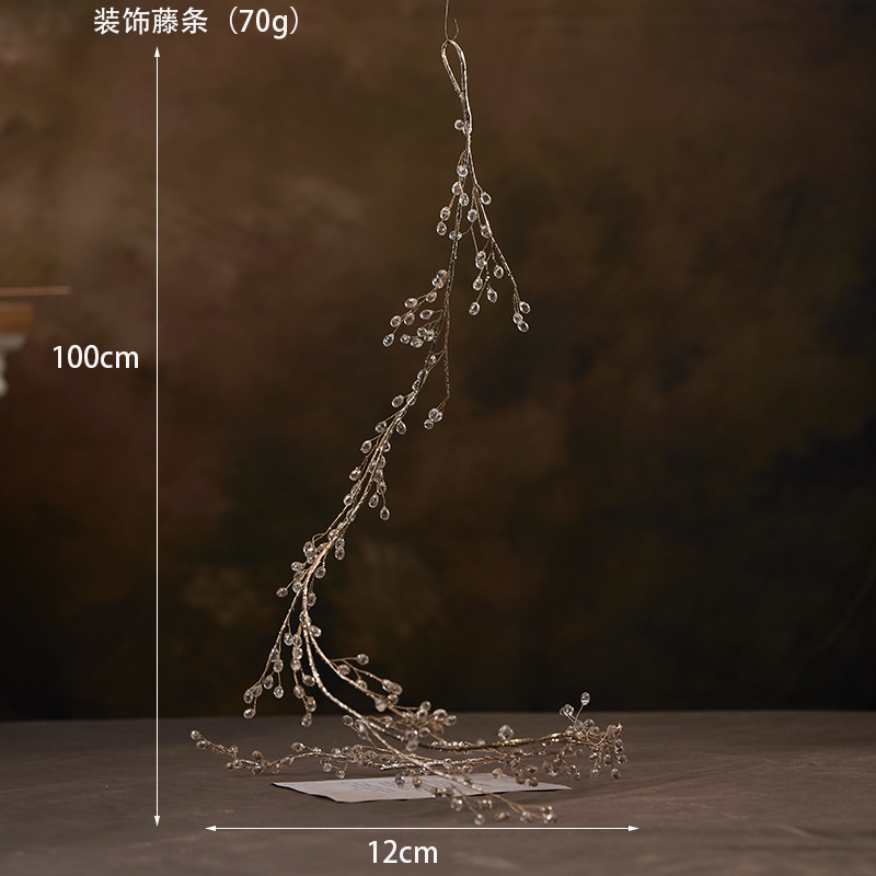 Ins ventanas de diseño árbol de Navidad acrílico caña árbol de Navidad corolla de flores escena de corte de ramas diseño props de disparo