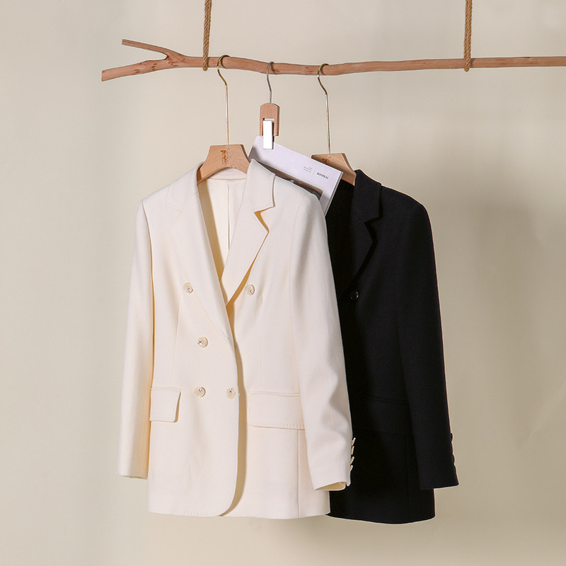 Raff Classic Seiko Slim Single Suit Early Spring New Worsted Wool Suit Commuting Women's Jacket