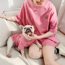 Puppy clothes parent-child outfit teddy stripedС·1