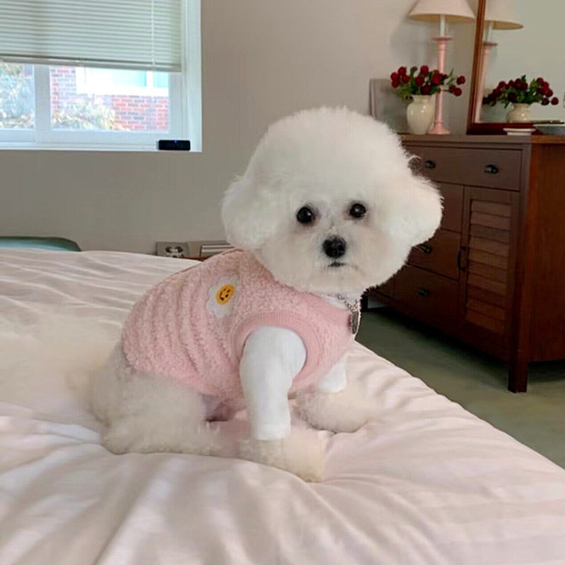 애완 동물 가을, 겨울 의류 강아지 옷 봄, 가을 고양이 테디 비숑 포메라니안 작은 강아지 양털 조끼