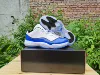 AJ11, низкий, белый/бирюзовый