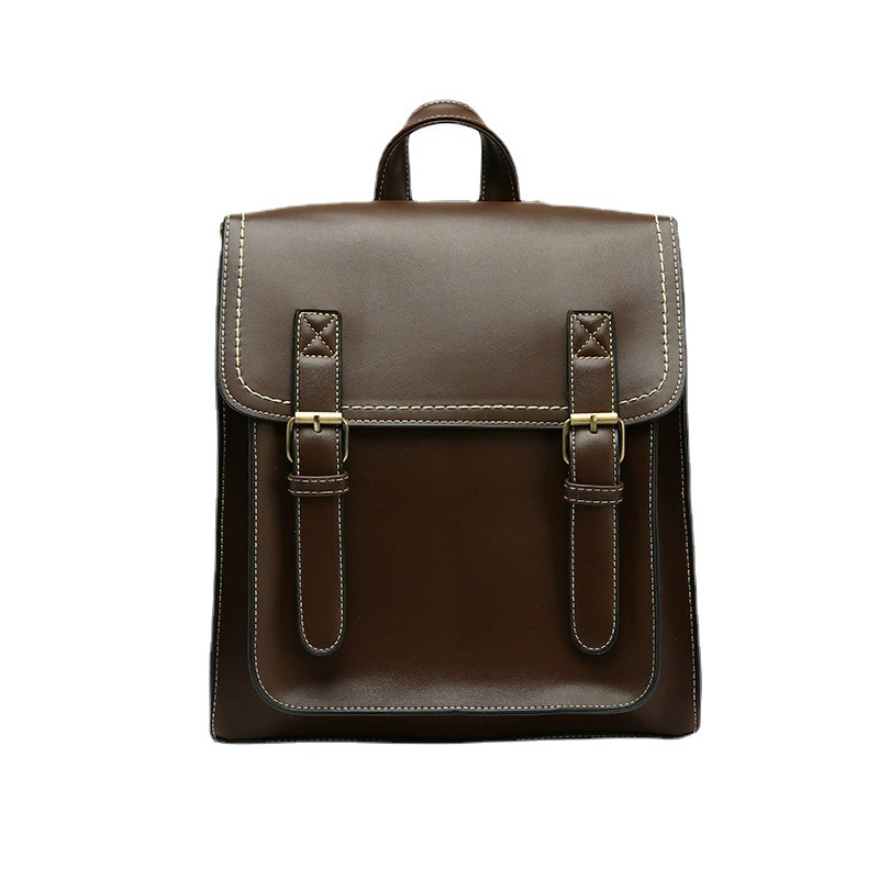 Fashionable trend polyurethane retro backpack, school bag, shoulder bag, city style