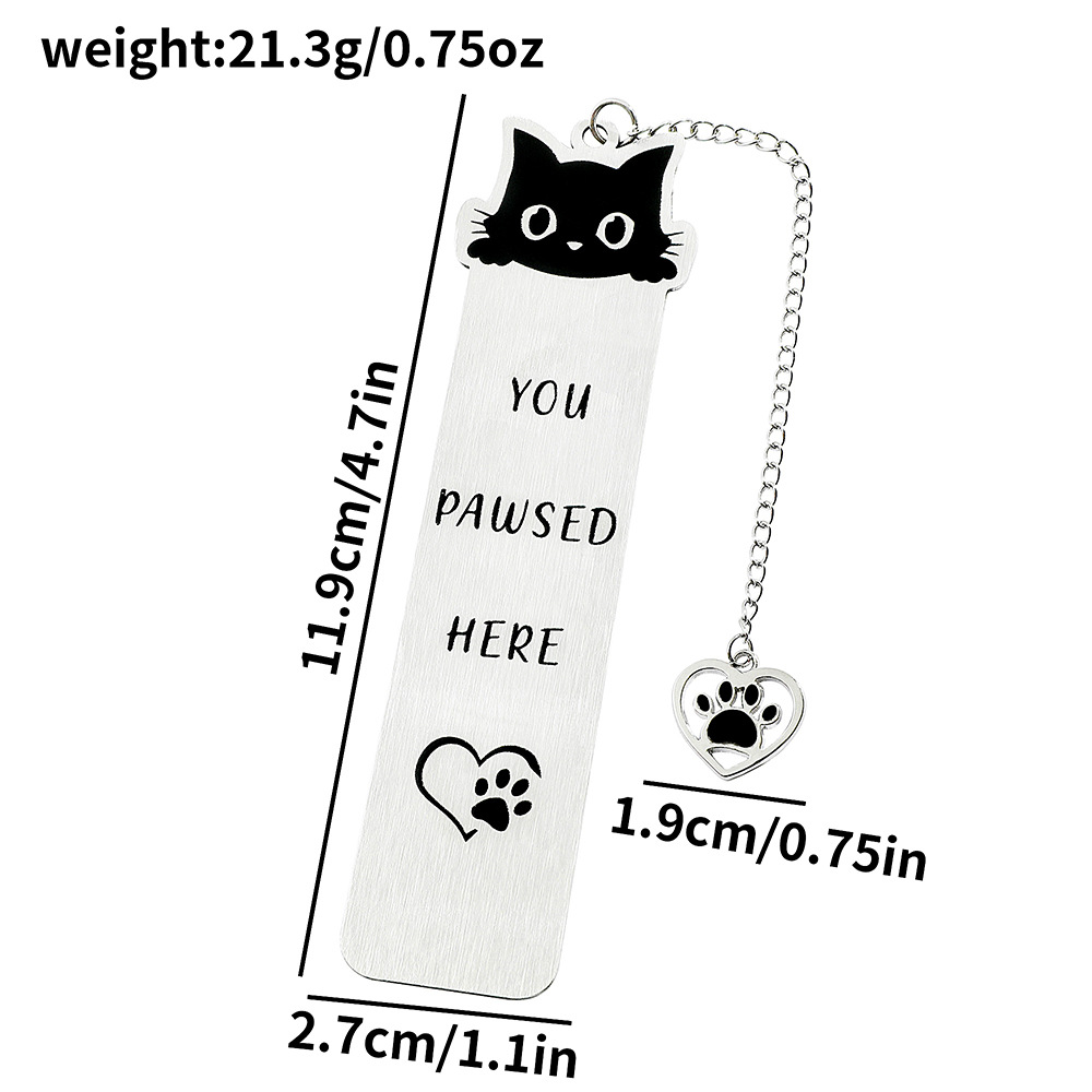 Amazon venta caliente interesante gatito perro marcadores adorables diseño de contraste de color blanco y negro marcadores de acero inoxidable fabricantes al por mayor