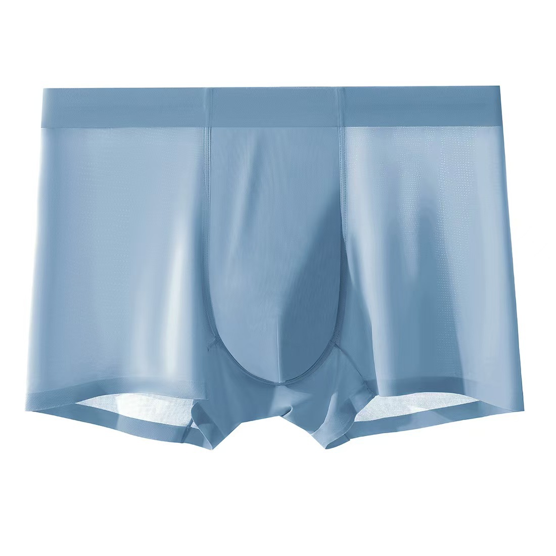 Pantalones de seda de hielo para hombres sin trazas de aire tacto pantalones de secado rápido transpirables de cuatro cuernos de grafeno antibacteriano pantalones cortos