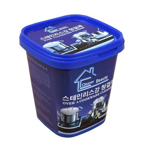 Stainless steel cleaning paste, household kitchen oil stain, pot bottom black scale removal, rust removal cleaning agent, powerful decontamination artifact