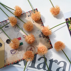 工藝品蒲公英球枝配件仿真花廠家假花綠植物批發婚慶裝飾YC1089