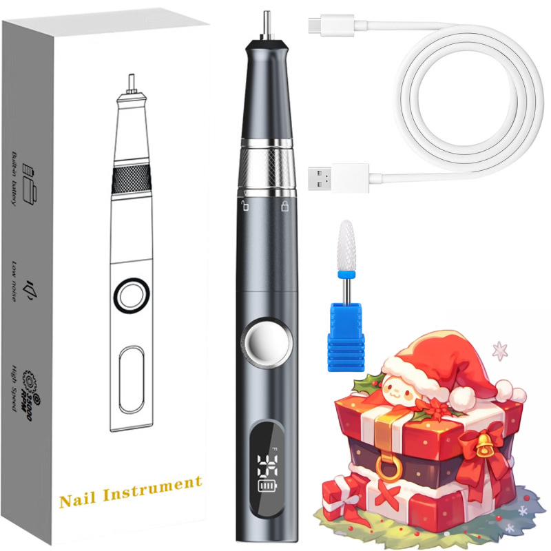 现货美甲打磨机小型工具卸甲器美甲机便携式液晶电动指甲刀磨甲器|undefined