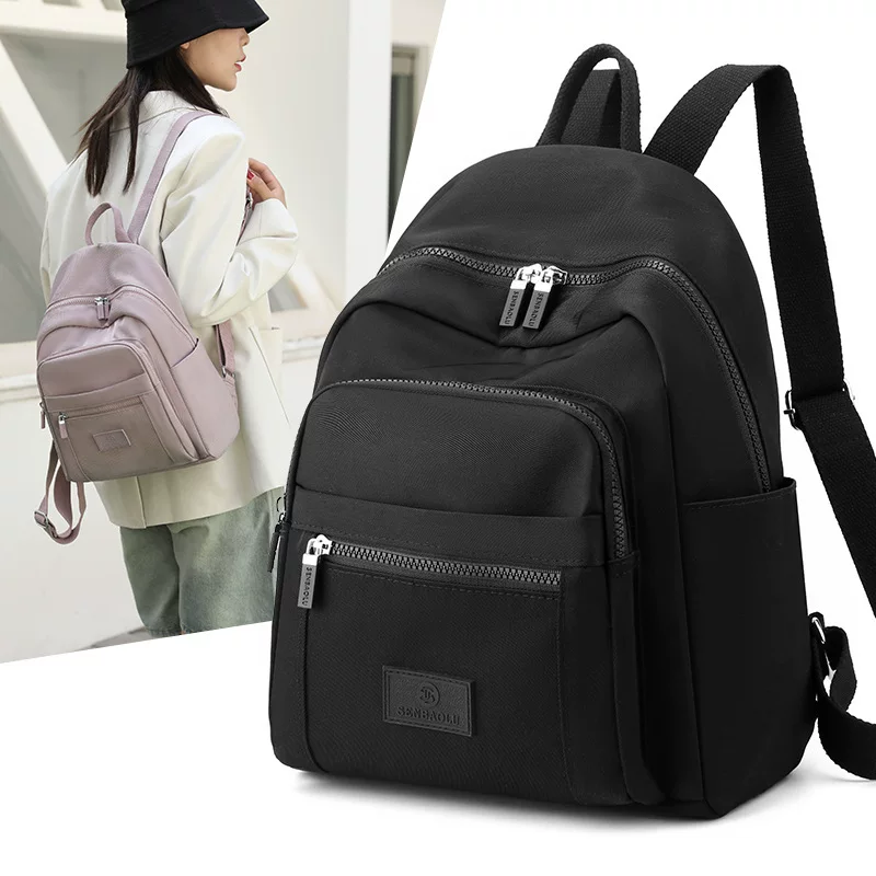 Капacious nylon school bag, travel bag, worn on the shoulder, for import