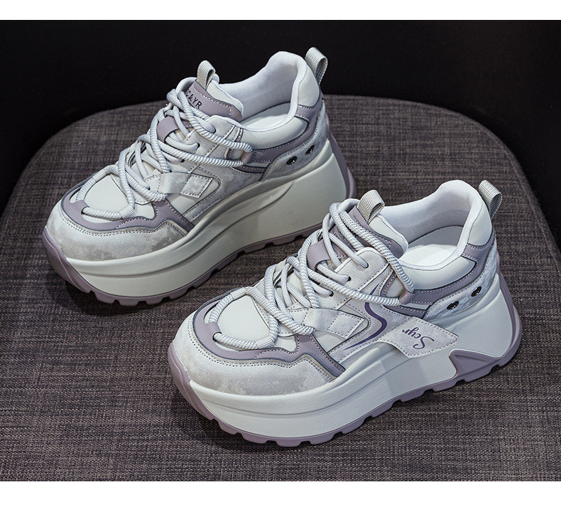 Giày sneaker nữ đế xuồng chunky phong cách retro, phối màu trẻ trung — M2977-1 plus màu trà sữa nhung, M2977-1 plus nhung màu mơ, M2977-1 plus nhung xám, M2977 lớp lót đơn màu mơ chi tiết 30