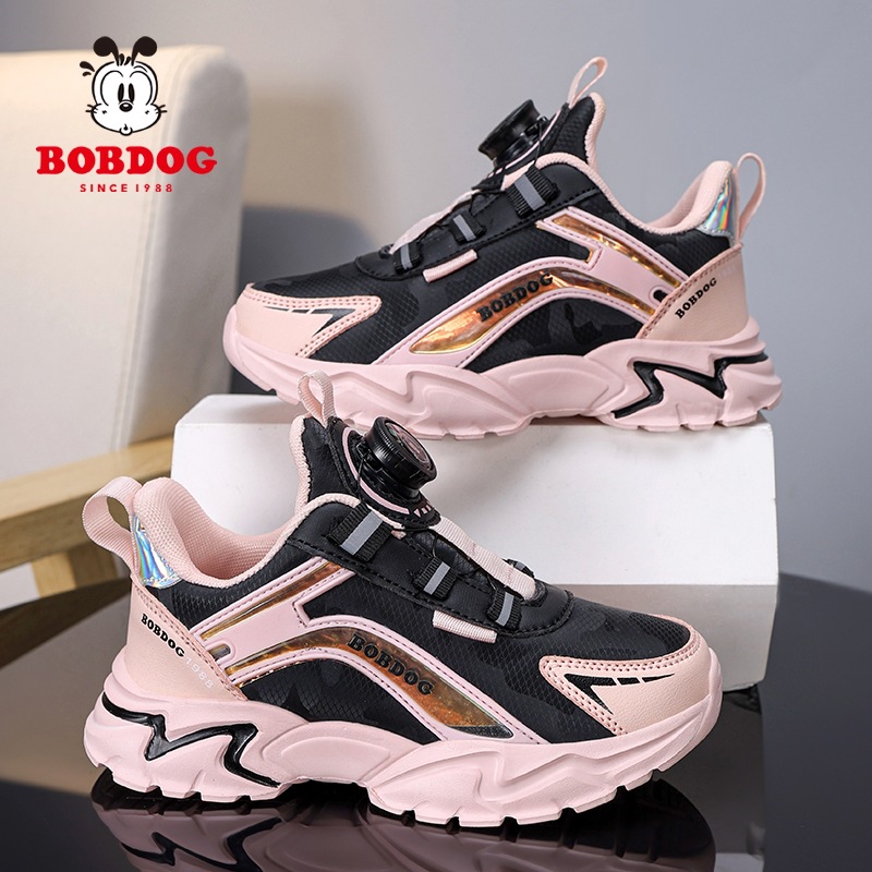 Babudou cuero casual zapatos con botones impermeables zapatos de niña nuevos zapatos deportivos 2024 para niños y niñas