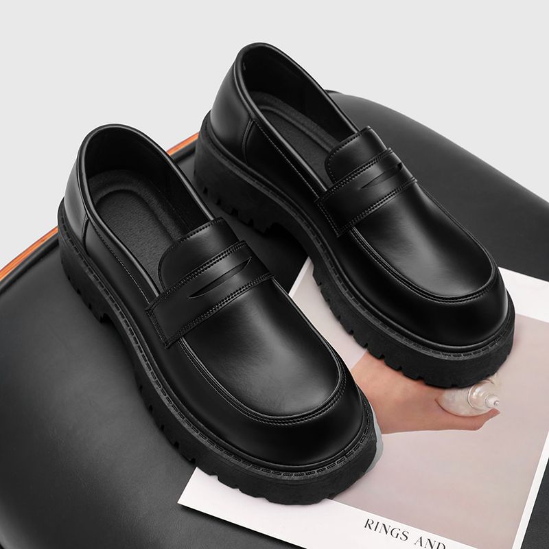 Beijiang Wolf Herren Leder Slipper Britischer Stil Freizeitschuhe_voghion.com