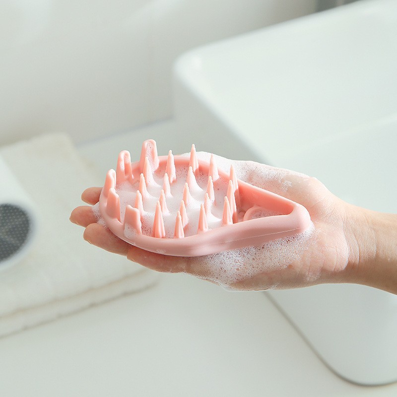 T cepillo de masaje de lavado de cabello, cepillo de masaje de limpieza de cuero cabelludo, cepillo de masaje antiprurito, arrancador de cabello, champú, peine de cabello largo para damas