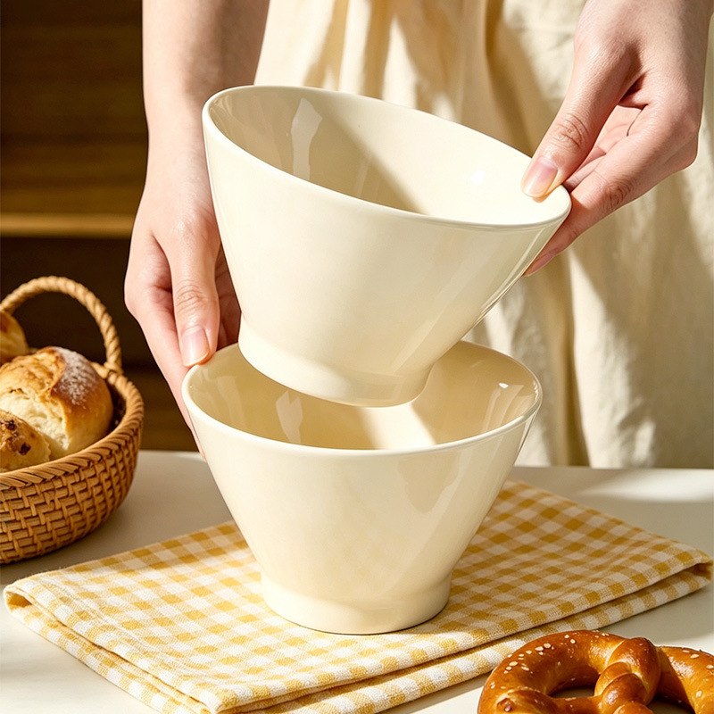 High-appearance-value Instagram-style Yogurt Bowl, Fufu Rice Bowl,...