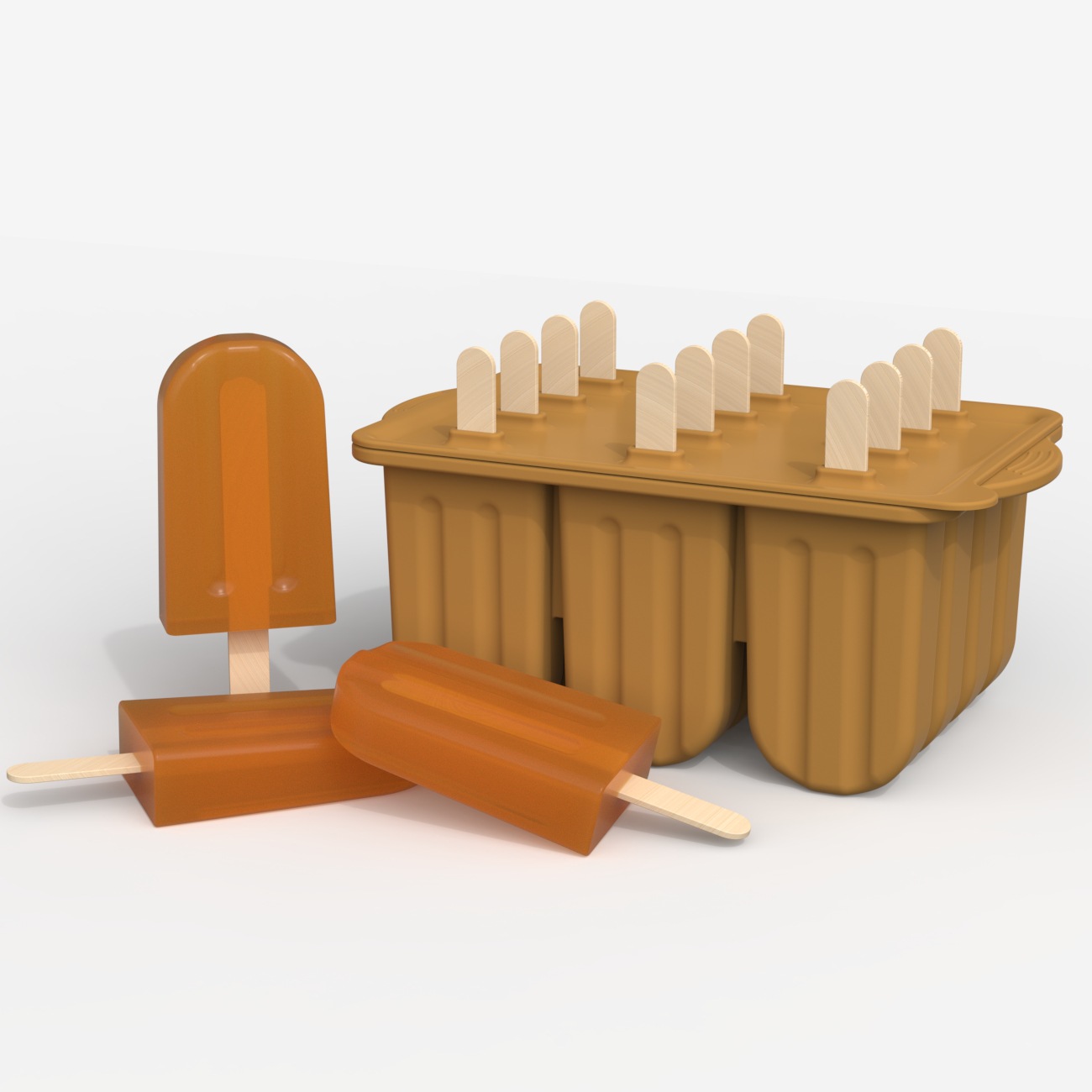 Helado de silicona de grado alimenticio 12 piezas molde de helado molde de paleta 10 piezas helado de Frijol mungo viejo molde de paleta